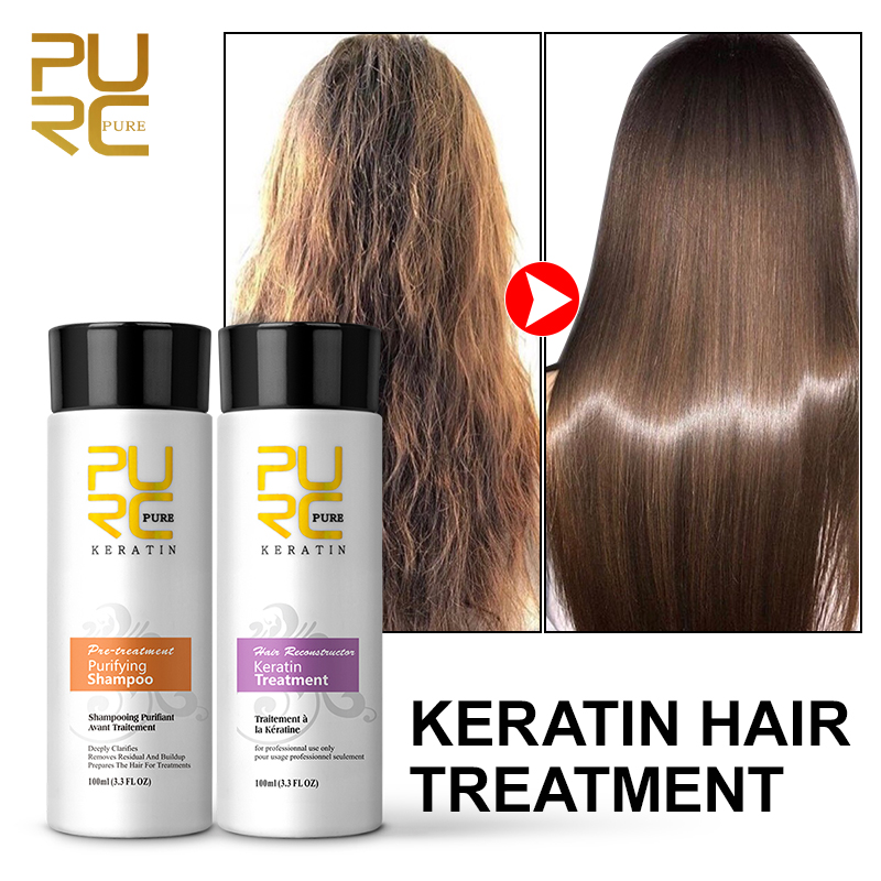 PURC 브라질 케라틴 헤어 트리트먼트 곱슬머리 손상  - Hair Care Organic 리뷰 및 가격