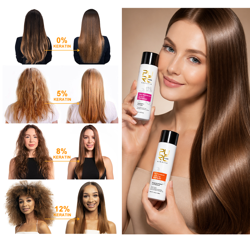 PURC 브라질 케라틴 헤어 트리트먼트 곱슬머리 손상  - Hair Care Organic 리뷰 및 가격