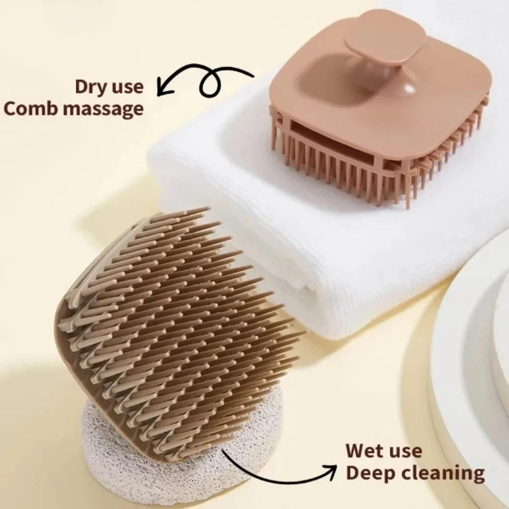 부드러운 실리콘 소재의 두피 마사지 브러시, 손으로 들 - Hair Care Dandruff 리뷰 및 가격