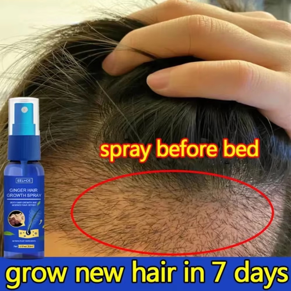 빠른 생강 모발 성장 스프레이, 모발 뿌리 강화, 탈모 - Hair Care Products 리뷰 및 가격